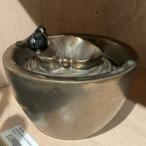 SPARROW ON LEAF FOUNTAIN