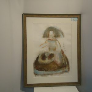 SITTING WOMAN ABSTRACT-42X35-ART056