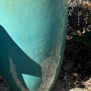 TALL EGG POT / GREEN 37 tall x 17 wide