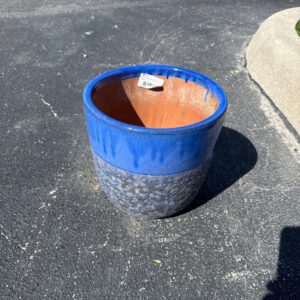 TWO TONE EGG PLANTER / SAUCER