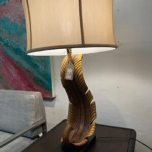 TROPICAL LEAF LAMPS PAIR