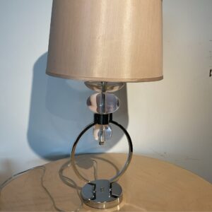 MIDCENTURY CHROME LAMP