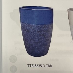 TALL TALIA POT BLUE 20"