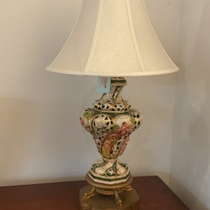 CAPODIMONTE LAMPS PAIR