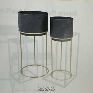 EBONY PLANTER STAND SM