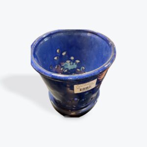 CYLINDER ORCHID POT BLUE 18.5 cm