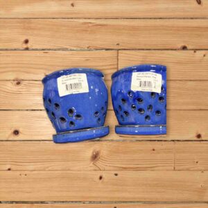 ROUND ORCHID POTS BLUE 11 cm