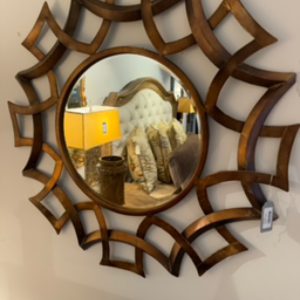 GUILDED ROUND MIRROR