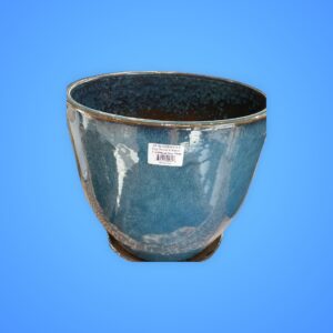 EGG PLANTER WITH SAUCER CARIBBEAN SEA 35 cm