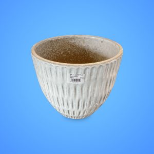 BARK PLANTER WHITE 29 cm