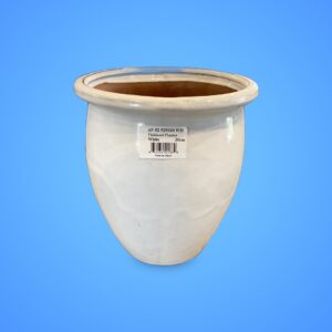 FISHBOWL PLANTER WHITE 20 cm