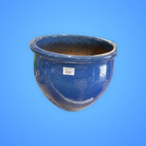 FISHBOWL PLANTER BLUE 48 cm