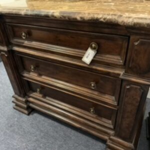 MARBLE TOP END CABINETS (2)-CMAR