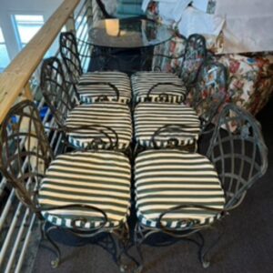 WROUGHT IRON PATIO SET- 4 CHAIRS Q735576