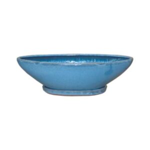 OVAL DISCUS PLANTER TIDAL BLUE - 12"