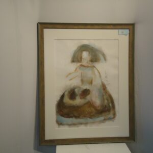 SITTING WOMAN ABSTRACT-42X35-ART056