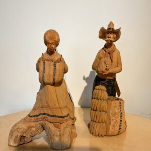 HANDCRAFTED FIGURINES PAIR