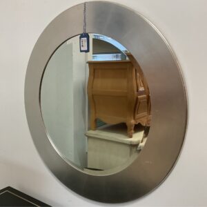 SILVER FRAMED MIRROR