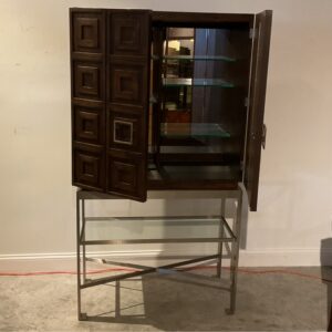BAR CABINET ON STAND