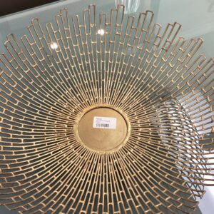 GOLD WIRE BOWL CENTERPIECE