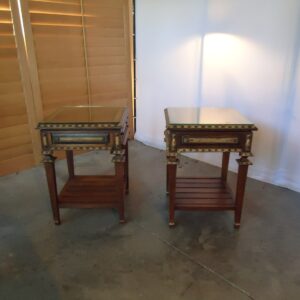 ARHAUS - SIDE TABLE W/GLASS TOPS-3381805