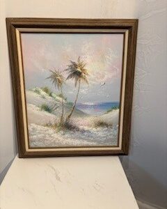 PALM TREE OIL PAINTING