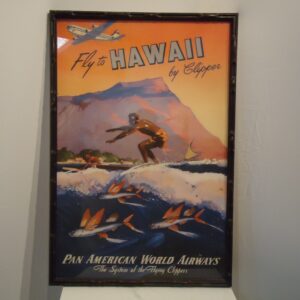 VINTAGE HAWAII POSTER- 37" X 26"-129543D